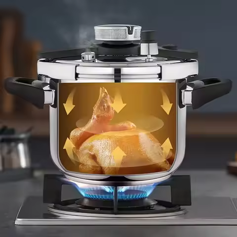 MOEYE 6L Pressure Cooker Multifunctional Pressure-Limited Explosion-proof Pressure Cooker Stainless 