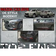 MAZDA CX3 2016 OE LOOK STYLE FRONT SKIRT SIDE SKIRT REAR SKIRT MATERIAL PU GETAH MAZDA CX3 FULLSET C