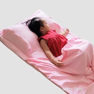 Convenient foldable 3-in-1 cotton and silk mattress set for preschool children, size 72x135cm