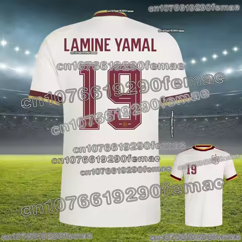 26/27 New Lamine Yamal Spain Soccer Jersey Kids Outdoor Match Training Casual Breathable Comfortable