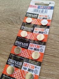 ถ่านกระดุม Maxell LR41 LR44 LR1130 1.5v ของแท้ 💯% ไร้สารปรอท (1แผง 10ก้อน)