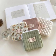 PAPERS Small Sanitary Napkin Storage Bags Cute Cotton Cosmetic Bags Card Pouch Case Coin Purse Bag