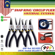 999 Snap Ring Plier 7inch / Circlip Clip Plier / Bent Straight Retaining Clip External &amp; Internal / Playar Muncung Tirus
