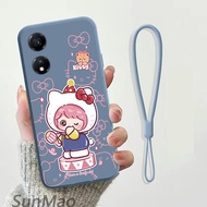 For เคสโทรศัพท์ Honor X5 Plus Honor X7B Honor X8B น่ารักแมวสาวออกแบบปกซิลิโคนปกอ่อน CHA34