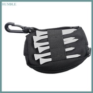 humb Zipper Golf  Storage Bag Portable Small Waist Pack Lightweight Mini Golf  Bag Storage Pouch with Carabiner