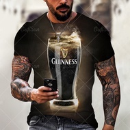 KK Fashion Men Short Sleeve T-shirt Men with Beer 3D Digital Print Shirt Street Style Tees Fashion Shirt Plus Size XXS~6XL【】