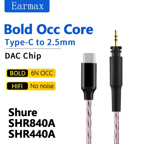 For SRH840A SRH840 SRH440A SRH740 SRH750DJ SRH740 SHP895 SHP9000 SHP8900 Earphone Replaceable TYPE-C