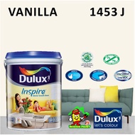 VANILLA 1453 J ( 5L ) DULUX INSPIRE INTERIOR SMOOTH SHEEN PAINT LOW ODOUR LOW VOC / EASY CLEAN / EASY WASH / BARU