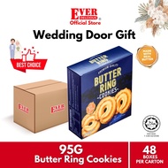 [MAX 2 CARTONS PER ORDER] Ever Delicious Butter Ring Cookies Box - 95Gx 48 Boxes (Biskut Wedding Doo