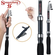 Sougayilang 1.6m Fishing Rod Spinning Fishing Rod Telescopic Fishing Rod Portable Fishing Pole