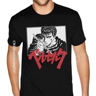 Anime Berserk Tshirt Men's Oversized Anime Tshirt Men Tops T Shirt Brand Crazy Cotton Men Top T-shir