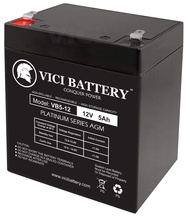 VICI Battery VB5-12 - 12V 5AH Replacement for UPS Battery for Topin 12V5AH/20HR Battery brand produc