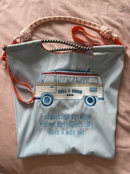 BALL & CHAIN Tote Bag - Blue Van Design 刺繡袋，厚身特別款式