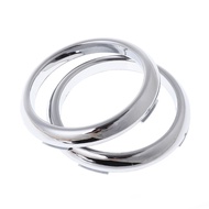 1 Cặp Khung Đèn Sương Mù Phía Trước Màu Bạc Cho Ford Focus 2 MK2 Sedan