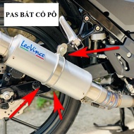 Bát treo pô độ pas treo pô độ xe máy pô LEOVINCE pô AHM kiểu pas tròn gắn xe chắn chắn