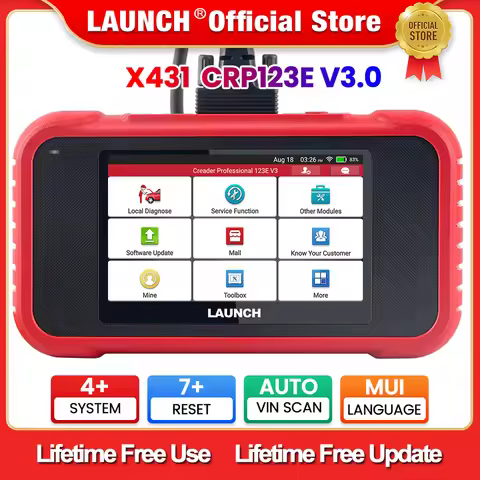 LAUNCH X431 CRP123E V3.0 CRP123I V3.0 Free Update Auto OBD2 Scanner CANFD ENG ABS SRS AT System Diag