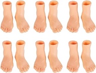 Gadpiparty 6 Pairs of Finger Feet Puppet Tiny Feet Set Rubber Left and Right Small Feet Mini Puppets for Adults and Kids Fun Little Feet Fingers