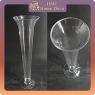 H 40CM GLASS VASE 8023 CONTAINER FLOWER DECORATION FOR GROWING AQUATIC PLANTS PASU BUNGA KACA