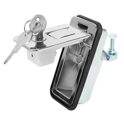 Compression Lock Large Chrome Lock Canopy Lock Adjustable Push For Canopy Up Trailer Tool Box