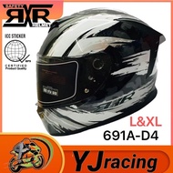 RXR 691A-D4 Full Face Helmet With ICC (BPS) Sizes Large (59-60cm) XL (62-64cm)