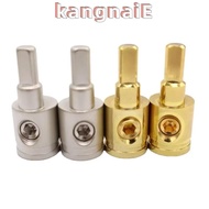 KANGNAI Car Audio Connector, 0GA 4GA 8GA Gold Silver Car Speaker Wire Terminal, Pure Copper Power Gr