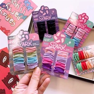 ACE - 55pcs Children's Spark Hair Ties, Colorful Korean Rubber Hair Ties, Korean Style Hair Ties, 55