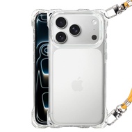 掛繩透明手機殼 防摔透明殼 適用iPhone 17 16 16e 15 14 13 12 11 Pro Max i16