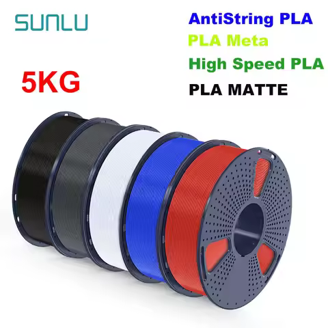 SUNLU 5KG APLA/PLA Meta/High Speed PLA/PLA MATTE Filamnet 1.75mm 5Roll 1KG Neatly Wound 3D Printer F