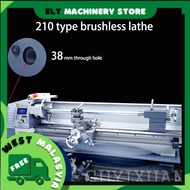 V210 mini digital display high precision workshop desktop metal lathe/metal milling machine woodworking lathe