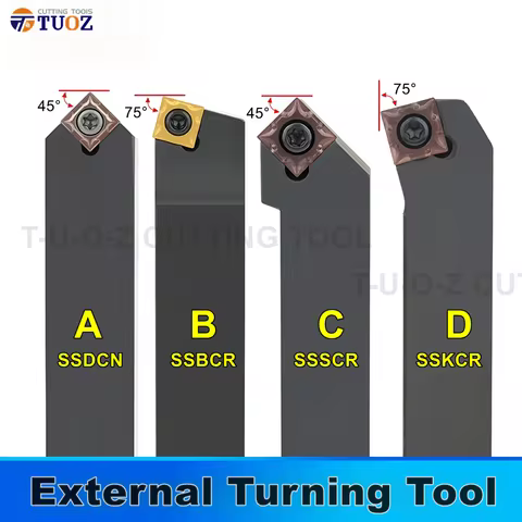 External Turning Tool SSDCN SSBCR SSBCL SSKCR SSKCL SSSCR SSSCL 1212H09 1616H09 2020K09 2525M12 Hold