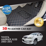 TOYOTA HARRIER XU30 ( 2003 - 2012 ) 3D PU Leather Car Carpet Karpet Kereta Kulit PU 3D Car Mat Alas 