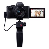 Panasonic Vlog Mirrorless Camera Lumix G100V Standard Zoom Lens Kit with Tripod Grip, Black DC-G100V