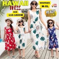 Children Beach hawaii dress Baju Pantai Perempuan Hawaii dress Kids Dress Women's beach wear childre