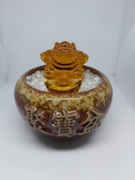 琉璃蟾蜍，金蟾，招財聚財，聚寶盆，咬錢蟾蜍，開店，元寶，財源廣進，賺大錢，業務投資，白水晶碎石，現貨，淨化消磁