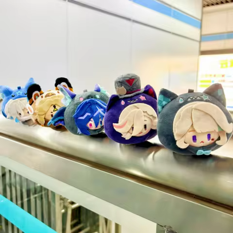 Genshin Teyvat Zoo Series Neuvillette Lynette Kachina Lyney Ororon Plushies Set Super Soft Anime Stu