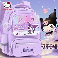 2024 New Style Sanrio Kuromi Schoolbag Elementary School Children 1-3 Grade Schoolbag Girls Fashion 