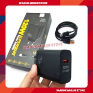 WMS Charger Realme VOOC SuperDart 120W Fast Charging Adaptor + Micro Cable / Type C For 2 3 5 5i 6 6