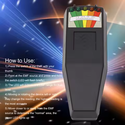 EMF Meter EMF Meter Radiation Detector Magnetic Field Detector Hunting Paranormal Tester Electromagn