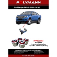 Polymann Ford Ranger T6 & T7 (2011- Present) OPTION V2 (Blue) Upper Arm PU Bush (Not Silicone Bush)