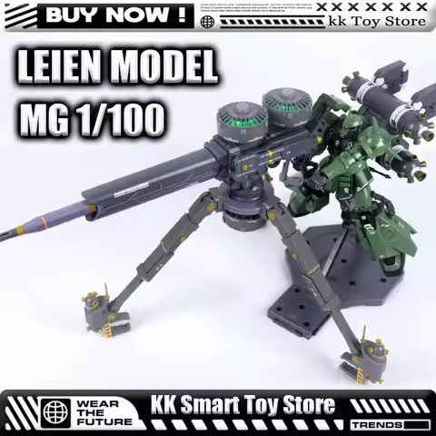 LEIEN G003 MG 1/100 MS-06 ZAKU II+BIG GUN SET Thunderbolt Ver With LED Assembly Model Kits Plastic s