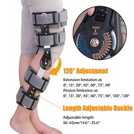 Hinged Knee Leg Brace Support & Protect 120° Adjustable Knee Brace Support Orthopedic Knee Immobiliz