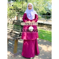 [Cosyco] Sally Kurung – Baju Kurung Batik Floral, Material Korean Crepe, Wanita