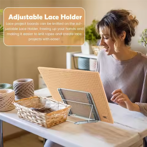 Macrame Board And 110 Pins,12X16 In Macrame Project Board With Adjustable Holder, For Braiding Brace