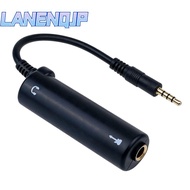 LANENQJP Guitar Interface Converter, Lightweight Black Guitar Audio Interface, Durable USB Cable Rep