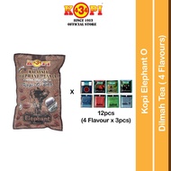 Kopi 434 Kopi Elephant (Kopi '434' RASA 1960 an) 1 Bag + Dilmah tea from Sri Lanka 4 flavour (12pcs)