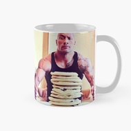 Dwayne The Rock Johnson Eating Blueberry Pancakes Mug