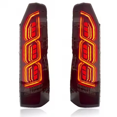 Car LED Taillights for Toyota Hiace 200 2005-2018 Hiace 300 2019-2024 Water Running Light 05-18 19-2