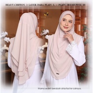 💥COD💥TUDUNG DARA (PLAIN) XL BY EZZUFIRDA