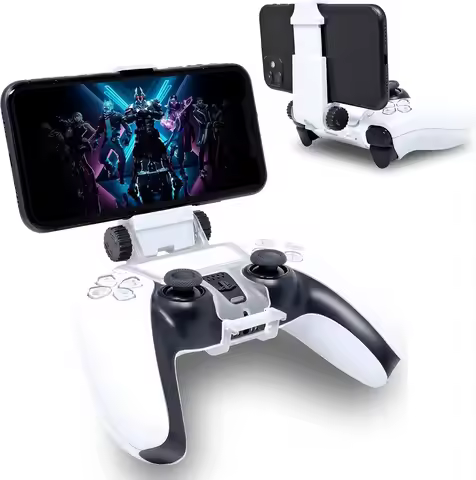 Mobile Gaming Clip For PS5/4 Controller Phone Mount Adjustable Phone Holder Clamp for PlayStation 5/