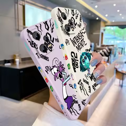 Inside Out 2 Cartoon Cute Phone Case For Xiaomi Redmi Note 15 14 13 13R 12 12R 11 11T 11S Pro Plus 5